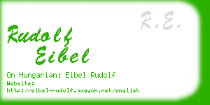 rudolf eibel business card